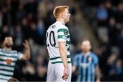 3 November 2022; Rory Gaffney of Shamrock Rovers looks dejected during the UEFA Europa Conference League Group F match between Djurgården and Shamrock Rovers at Tele2 Arena in Stockholm, Sweden. Photo by Jesper Zerman/Sportsfile
