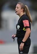 3 November 2022; Referee Kate O'Brien during the Women's U16 International Friendly match between Republic of Ireland and Switzerland at Whitehall Stadium in Dublin. Photo by Seb Daly/Sportsfile