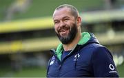 4 November 2022; Head coach Andy Farrell during the Ireland captain's run at the Aviva Stadium in Dublin. Photo by Brendan Moran/Sportsfile