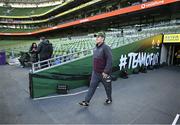 4 November 2022; South Africa director of rugby Rassie Erasmus arrives for the South Africa captain's run at the Aviva Stadium in Dublin. Photo by Brendan Moran/Sportsfile
