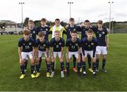 4 November 2022; The Scotland team before the Victory Shield match between Republic of Ireland and Scotland at Tramore AFC in Tramore, Waterford. Photo by Matt Browne/Sportsfile