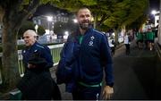 4 November 2022; Ireland head coach Andy Farrell arrives before the match between Ireland A and All Blacks XV at RDS Arena in Dublin. Photo by David Fitzgerald/Sportsfile