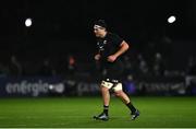 4 November 2022; Luke Jacobson of All Blacks leaves the pitch after being shown a yellow card during the match between Ireland A and All Blacks XV at RDS Arena in Dublin. Photo by David Fitzgerald/Sportsfile