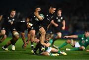 4 November 2022; Roger Tuivasa-Sheck of All Blacks is tackled by Craig Casey of Ireland during the match between Ireland A and New Zealand All Blacks XV at RDS Arena in Dublin. Photo by David Fitzgerald/Sportsfile