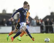 4 November 2022; Tyler Fletcher of Scotland during the Victory Shield match between Republic of Ireland and Scotland at Tramore AFC in Tramore, Waterford. Photo by Matt Browne/Sportsfile