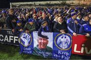 4 November 2022; Waterford supporters during the SSE Airtricity League First Division play-off final match between Waterford and Galway United at Markets Field in Limerick. Photo by Michael P Ryan/Sportsfile
