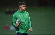 5 November 2022; Hugo Keenan of Ireland before the Bank of Ireland Nations Series match between Ireland and South Africa at the Aviva Stadium in Dublin. Photo by Ramsey Cardy/Sportsfile