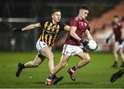 5 November 2022; Thomas Kerr of Ballybay Pearse Brothers in action against Stephen Morris of Crossmaglen Rangers during the AIB Ulster GAA Football Senior Club Championship Round 1 match between Crossmaglen Rangers and Ballybay Pearse Brothers at Athletic Grounds in Armagh. Photo by Oliver McVeigh/Sportsfile