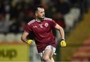 5 November 2022; Shane McGuinness of Ballybay Pearse Brothers turns to celebrate after scoring his sides first half penalty during the AIB Ulster GAA Football Senior Club Championship Round 1 match between Crossmaglen Rangers and Ballybay Pearse Brothers at Athletic Grounds in Armagh. Photo by Oliver McVeigh/Sportsfile