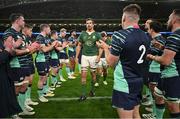 5 November 2022; Eben Etzebeth of South Africa leads his side from the pitch as they are applauded by the irish team after the Bank of Ireland Nations Series match between Ireland and South Africa at the Aviva Stadium in Dublin. Photo by Brendan Moran/Sportsfile
