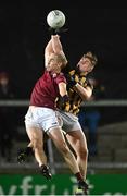 5 November 2022; Paul Finlay of Ballybay Pearse Brothers in action against Orin McKeown of Crossmaglen Rangers during the AIB Ulster GAA Football Senior Club Championship Round 1 match between Crossmaglen Rangers and Ballybay Pearse Brothers at Athletic Grounds in Armagh. Photo by Oliver McVeigh/Sportsfile