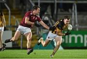 5 November 2022; Callum Cumiskey of Crossmaglen Rangers in action against Ryan Wylie of Ballybay Pearse Brothers during the AIB Ulster GAA Football Senior Club Championship Round 1 match between Crossmaglen Rangers and Ballybay Pearse Brothers at Athletic Grounds in Armagh. Photo by Oliver McVeigh/Sportsfile