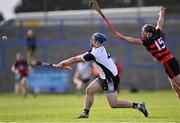 6 November 2022; Kieran Cahill of Kilruane MacDonagh's in action against Pauric Mahony of Ballygunner during the AIB Munster GAA Hurling Senior Club Championship quarter-final match between Ballygunner and Kilruane MacDonagh's at Walsh Park in Waterford. Photo by Piaras Ó Mídheach/Sportsfile