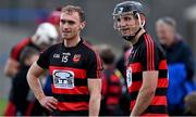 6 November 2022; Ballygunner players Pauric Mahony, left, and Tadhg Foley after their side's victory in the AIB Munster GAA Hurling Senior Club Championship quarter-final match between Ballygunner and Kilruane MacDonagh's at Walsh Park in Waterford. Photo by Piaras Ó Mídheach/Sportsfile