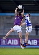 6 November 2022; Andrew McGowan of Kilmacud Crokes in action against Brian Kane of Naas during the AIB Leinster GAA Football Senior Club Championship Quarter-Final match between Kilmacud Crokes and Naas at Parnell Park in Dublin. Photo by Daire Brennan/Sportsfile