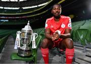 8 November 2022; Dan Carr of Shelbourne during the Extra.ie FAI Cup Final Media Day at the Aviva Stadium in Dublin. Photo by Ben McShane/Sportsfile