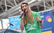 8 November 2022; Dare to Believe ambassador Monika Dukarska during the Dare to Believe Schools Programme - TY Expo at the Sport Ireland Campus in Dublin. Photo by David Fitzgerald/Sportsfile