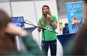 8 November 2022; Dare to Believe ambassador Monika Dukarska during the Dare to Believe Schools Programme - TY Expo at the Sport Ireland Campus in Dublin. Photo by David Fitzgerald/Sportsfile