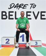 8 November 2022; Dare to Believe ambassador Thomas Barr during the Dare to Believe Schools Programme - TY Expo at the Sport Ireland Campus in Dublin. Photo by David Fitzgerald/Sportsfile