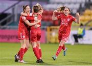 6 November 2022; Shelbourne players celebrate at the final whistle of the EVOKE.ie FAI Women's Cup Final match between Shelbourne and Athlone Town at Tallaght Stadium in Dublin. Photo by Stephen McCarthy/Sportsfile