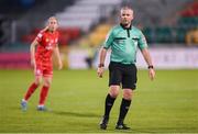 6 November 2022; Referee Sean Grant during the EVOKE.ie FAI Women's Cup Final match between Shelbourne and Athlone Town at Tallaght Stadium in Dublin. Photo by Stephen McCarthy/Sportsfile