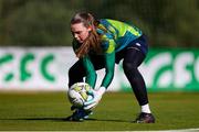 9 November 2022; Goalkeeper Megan Walsh during a Republic of Ireland Women training session at Dama de Noche Football Center in Marbella, Spain. Photo by Andres Gongora/Sportsfile