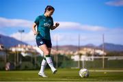 9 November 2022; Niamh Fahey during a Republic of Ireland Women training session at Dama de Noche Football Center in Marbella, Spain. Photo by Andres Gongora/Sportsfile