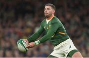 5 November 2022; Willie le Roux of South Africa during the Bank of Ireland Nations Series match between Ireland and South Africa at the Aviva Stadium in Dublin. Photo by Ramsey Cardy/Sportsfile