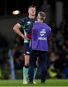 5 November 2022; Jonathan Sexton of Ireland is treated for an injury during the Bank of Ireland Nations Series match between Ireland and South Africa at the Aviva Stadium in Dublin. Photo by Ramsey Cardy/Sportsfile