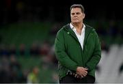 5 November 2022; South Africa director of rugby Rassie Erasmus before the Bank of Ireland Nations Series match between Ireland and South Africa at the Aviva Stadium in Dublin. Photo by Ramsey Cardy/Sportsfile