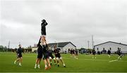 10 November 2022; A general view of a lineout during the Leinster rugby open training session at Tullow RFC in Carlow. Photo by Sam Barnes/Sportsfile