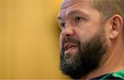 10 November 2022; Head coach Andy Farrell during Ireland rugby media conference at Aviva Stadium in Dublin. Photo by Brendan Moran/Sportsfile