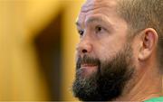 10 November 2022; Head coach Andy Farrell during Ireland rugby media conference at Aviva Stadium in Dublin. Photo by Brendan Moran/Sportsfile