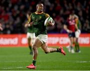 10 November 2022; Leolin Zas of South Africa Select XV during the match between Munster and South Africa Select XV at Páirc Ui Chaoimh in Cork. Photo by Harry Murphy/Sportsfile