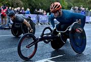 30 October 2022; Patrick Monahan from Kildare competes in the 2022 Irish Life Dublin Marathon. 25,000 runners took to the Fitzwilliam Square start line to participate in the 41st running of the Dublin Marathon after a two-year absence. Photo by Sam Barnes/Sportsfile