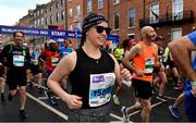 30 October 2022; Aisling Murray from Down competes in the 2022 Irish Life Dublin Marathon. 25,000 runners took to the Fitzwilliam Square start line to participate in the 41st running of the Dublin Marathon after a two-year absence. Photo by Sam Barnes/Sportsfile