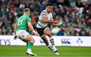 12 November 2022; Ben Volavola of Fiji in action against Craig Casey of Ireland during the Bank of Ireland Nations Series match between Ireland and Fiji at the Aviva Stadium in Dublin. Photo by Brendan Moran/Sportsfile
