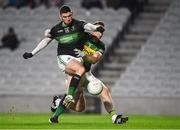 12 November 2022; Luke Connolly of Nemo Rangers in action against Seamus Kennedy of Clonmel Commercials during the AIB Munster GAA Football Senior Club Championship Quarter-Final match between Nemo Rangers and Clonmel Commercials at Páirc Uí Chaoimh in Cork. Photo by Matt Browne/Sportsfile