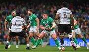 12 November 2022; Tadhg Furlong of Ireland in action against Eroni Mawi and Viliame Mata of Fiji during the Bank of Ireland Nations Series match between Ireland and Fiji at the Aviva Stadium in Dublin. Photo by Brendan Moran/Sportsfile