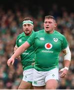 12 November 2022; Tadhg Furlong, front, and Rob Herring of Ireland during the Bank of Ireland Nations Series match between Ireland and Fiji at the Aviva Stadium in Dublin. Photo by Seb Daly/Sportsfile