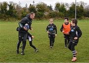 13 November 2022; Leinster Rugby player Nick McCarthy during a Dundalk RFC Minis training session at Dundalk RFC in Dundalk, Louth. Photo by Ramsey Cardy/Sportsfile