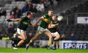 12 November 2022; Michael Quinlivan of Clonmel Commercials in action against Paul Kerrigan of Nemo Rangers during the AIB Munster GAA Football Senior Club Championship Quarter-Final match between Nemo Rangers and Clonmel Commercials at Páirc Uí Chaoimh in Cork. Photo by Matt Browne/Sportsfile