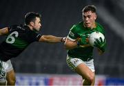 12 November 2022; Peter McGarry of Clonmel Commercials in action against Stephen Cronin of Nemo Rangers during the AIB Munster GAA Football Senior Club Championship Quarter-Final match between Nemo Rangers and Clonmel Commercials at Páirc Uí Chaoimh in Cork. Photo by Matt Browne/Sportsfile