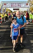 13 November 2022; RTE broadcaster Ray D'Arcy, and his son Tom after the Remembrance Run 5K Supported by Silver Stream Healthcare at Phoenix Park in Dublin. Photo by Sam Barnes/Sportsfile