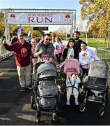 13 November 2022; The Greally family after the Remembrance Run 5K Supported by Silver Stream Healthcare at Phoenix Park in Dublin. Photo by Sam Barnes/Sportsfile