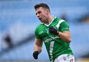 13 November 2022; Dessie Conneely of Moycullen celebrates scoring a point during the AIB Connacht GAA Football Senior Club Championship Quarter-Final match between Moycullen and Westport at Hastings Insurance MacHale Park in Castlebar, Mayo. Photo by Piaras Ó Mídheach/Sportsfile