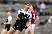 13 November 2022; Ryan McEvoy of Kilcoo celebrates after scoring a point during the AIB Ulster GAA Football Senior Club Championship Quarter-Final match between Kilcoo and Ballybay Pearse Brothers at St Tiernach's Park in Clones, Monaghan. Photo by Brendan Moran/Sportsfile