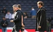13 November 2022; Barbarians joint head coaches Ronan O'Gara, left, and Scott Robertson before the Killik Cup match between Barbarians and All Blacks XV at Tottenham Hotspur Stadium in London, England. Photo by Ramsey Cardy/Sportsfile