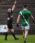 13 November 2022; Referee Paddy Neilan during the AIB Connacht GAA Football Senior Club Championship Quarter-Final match between Moycullen and Westport at Hastings Insurance MacHale Park in Castlebar, Mayo. Photo by Piaras Ó Mídheach/Sportsfile