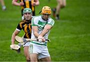 13 November 2022; Colin Fennelly of Shamrocks Ballyhale shoots past David Lynch of Castletown Geoghegan to score his side's third goal, in the 40th minute, during the AIB Leinster GAA Hurling Senior Club Championship Quarter-Final match between Shamrocks Ballyhale and Castletown Geoghegan at UPMC Nowlan Park in Kilkenny. Photo by Ray McManus/Sportsfile